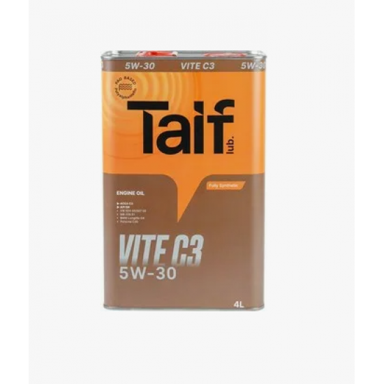 TAIF VITE 5W-30 SN C3 синтетическое моторное масло 4л (4шт)