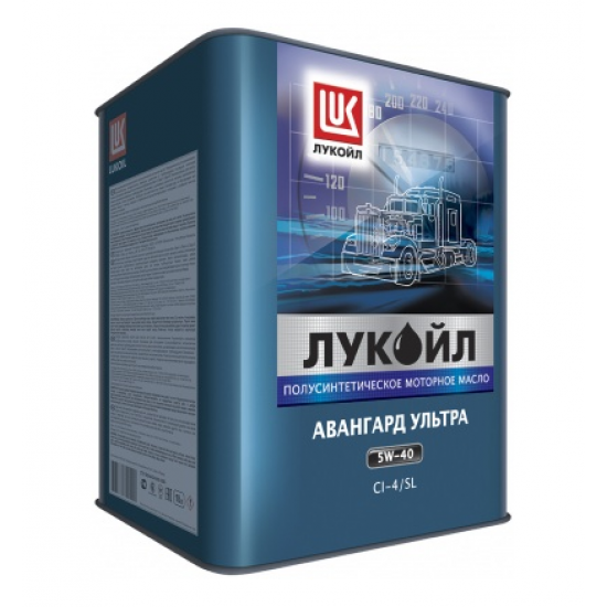 Лукойл Авангард УЛЬТРА CI-4/SL 5W-40. 18л (металл. бидон) п/синт. моторное масло