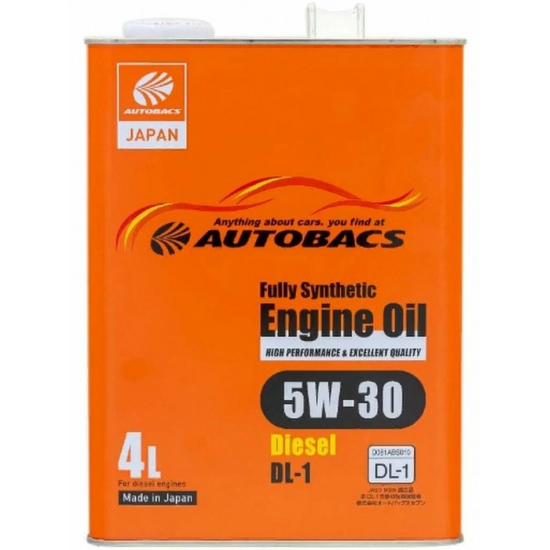 AUTOBACS 5W-30 DIESEL DL-1 FULLY SYNTHETIC синт. 4л (6 шт) моторное масло Япония