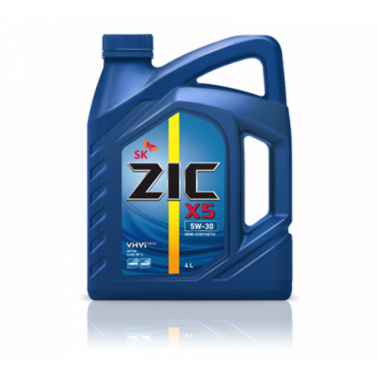 ZIC X5 5W-30 SP/GF-6 4л полусинтетическое моторное масло (4 шт)
