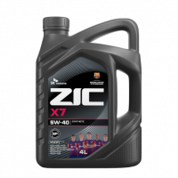 ZIC X7 5W-40 API SP 4л синтетическое моторное масло (4 шт)