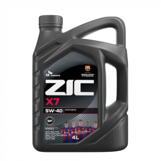 ZIC X7 5W-40 API SP 4л синтетическое моторное масло (4 шт)