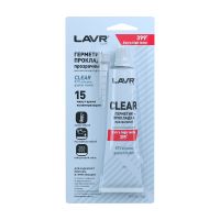 LAVR 1740 Герметик-прокладка прозрачный высокотемпературный Clear, 70г (12 шт)
