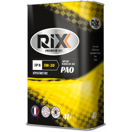 RIXX TP N 5W-30 GF-6A PAO 4 л моторное масло синт (4 шт)