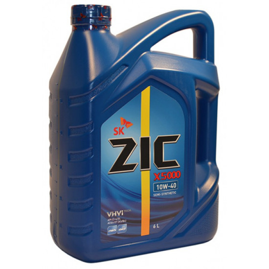ZIC X5000 10W40 DIESEL CI-4 п/с 6л моторное масло 