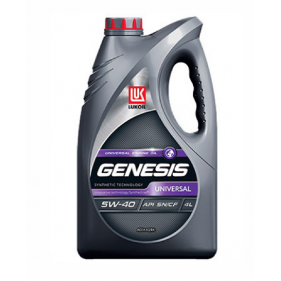 Лукойл GENESIS Universal 5W-40 4л.API SN/CF ACEA A3/B4 A3/B3  MB229.3 П/синт.моторное масло (4 шт)