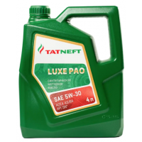 Масло моторное синтетическое Татнефть Luxe PAO SAE 5W-30 4л
