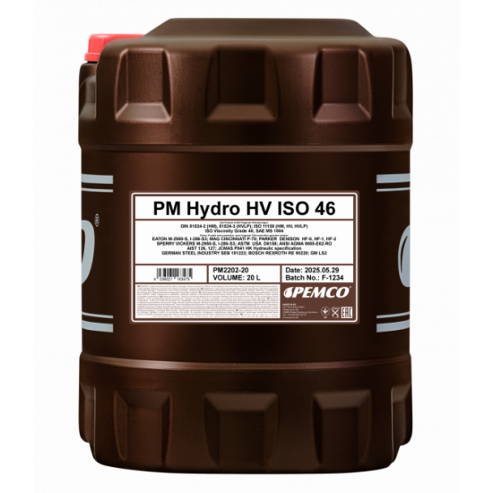 PEMCO PM HYDRO ISO 46 масло гидравлическое 20 л  