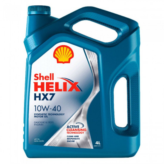 SHELL HELIX HX7 10W-40 A3/B4 п/с 4л (4шт) масло моторное