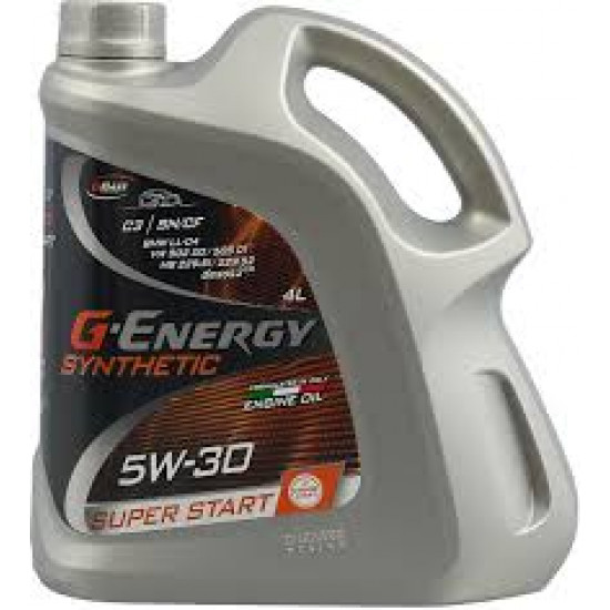 G-Energy Synthetic Super Start 5W-30 SP C2/C3 4л Синтетическое моторное масло (4 шт)