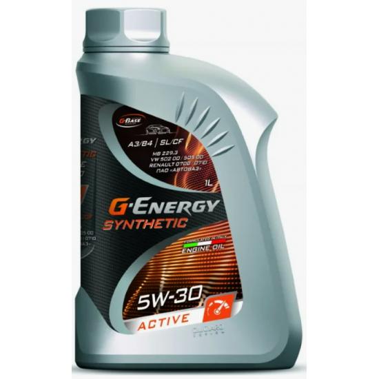 G-Energy Synthetic Active 5W-30 SN/CF 1л Синтетическое моторное масло (12 шт)