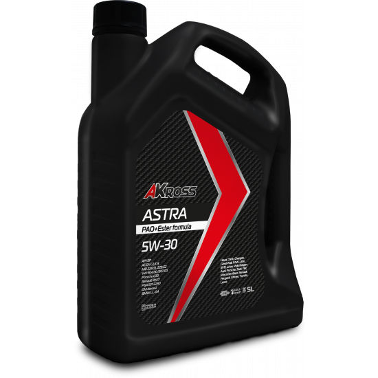 AKross ASTRA 5W-30 SP C2/C3 PAO+Ester 4л масло мотор синт (4 шт)