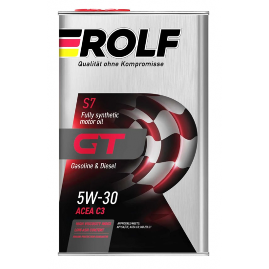 ROLF GT 5W-30 SN/CF C3 синт. 1л моторное масло (12шт)