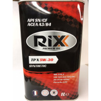 RIXX TP X 5W-30 SN/CF А3/В4 1 л моторное масло синт (12 шт)